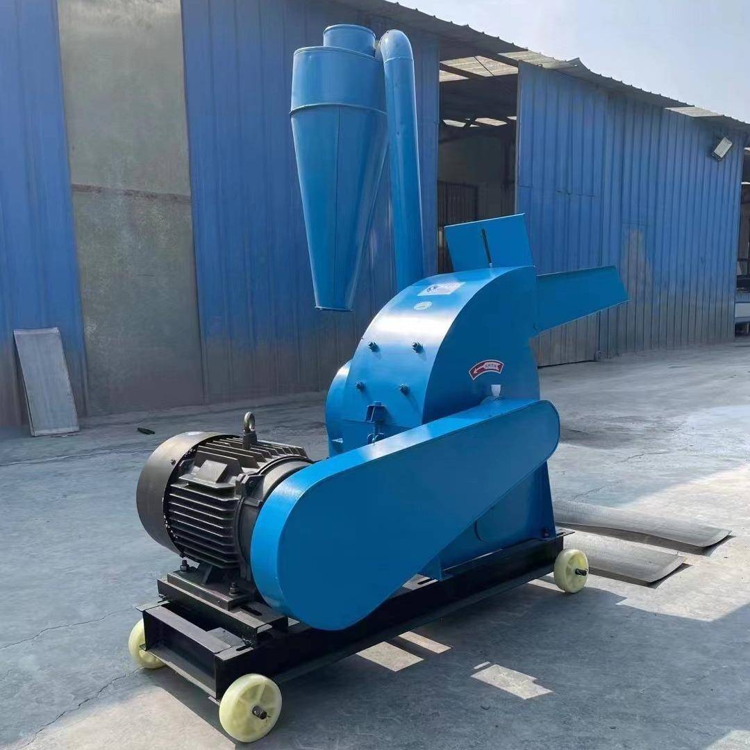 柴油动力饲料粉碎机花生秧花生壳秸秆打粉机粉碎机饲料铡草机