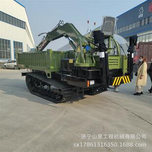 山地泥地运输挖掘机工程履带挖掘运输自卸车挖斗也可旋转机械