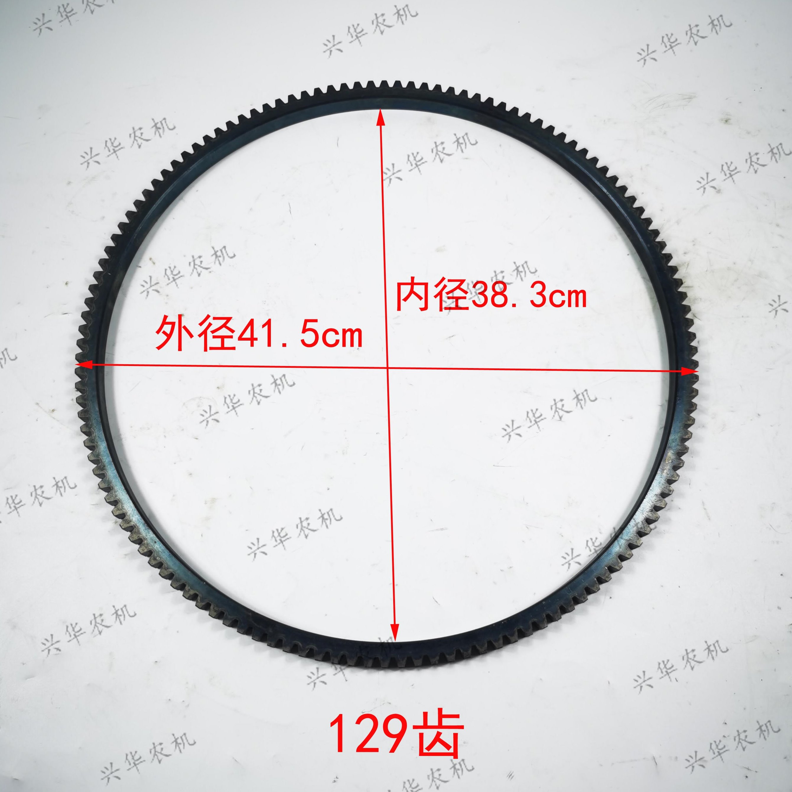 迪尔6B1404拖拉机配件129齿马达齿圈4045/6068发动机飞轮齿圈原厂