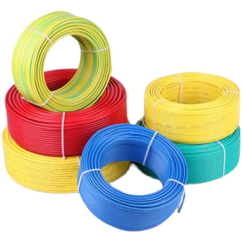 国标电线纯d铜2芯4芯多股软电线V2.5/4/6平方多芯线家用接地线铜