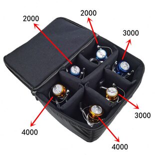 鼓轮渔具垂钓绞电动渔轮水滴轮收纳包鱼轮纺车轮包钓鱼轮包路亚轮