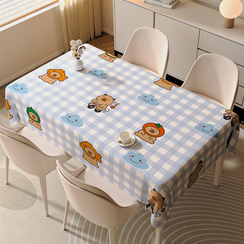 桌布防水防油免洗k餐桌茶几保护2025新款软桌布长方形露营宿舍小