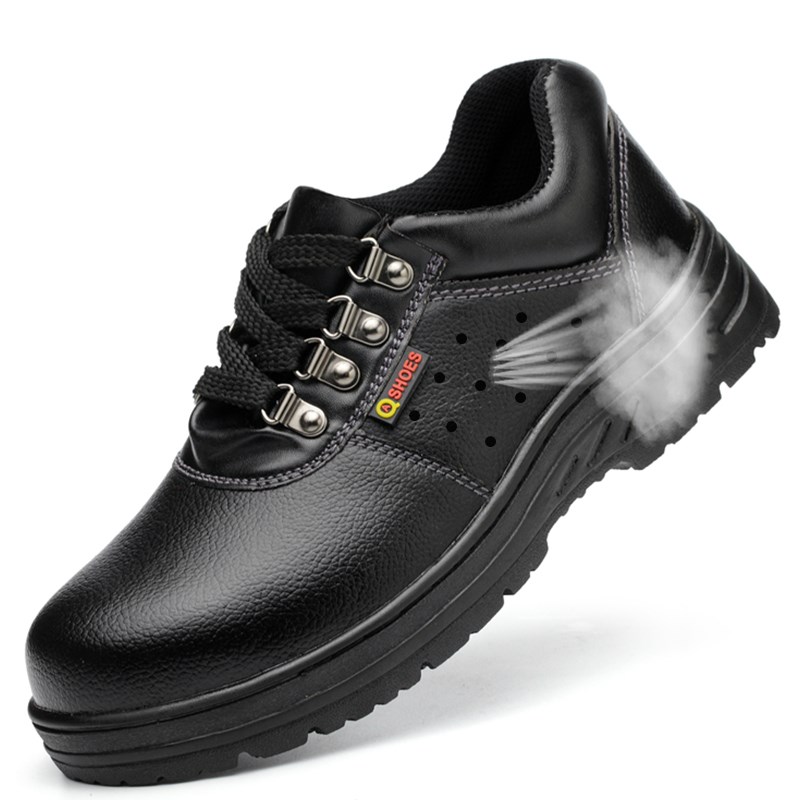 劳保鞋男款轻便防砸防刺穿x软底钢包头防水电焊工作鞋耐磨防滑