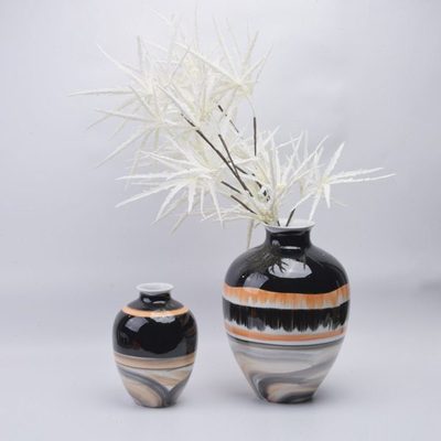 新中式台面个性陶瓷花瓶摆件客厅插花装饰品电视柜博古架玄关摆设