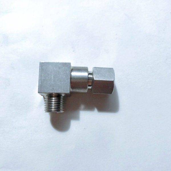 304不锈钢直角弯头 内螺纹M11X1.25   外螺纹ZG1/4  内外丝 10mpa