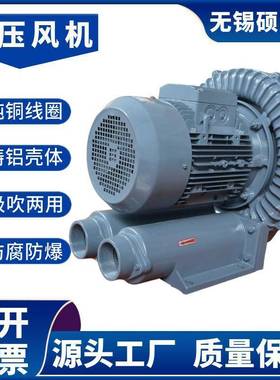 RB057环形高压风机5.5KW无锡吸附旋涡风机干燥设备高压鼓风机