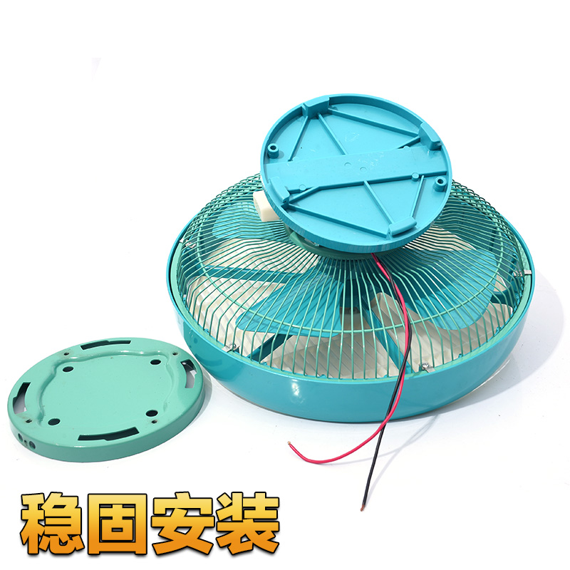 12寸车载风扇12v汽车客车x大功率鸿运吊顶扇制冷24v货车电风扇