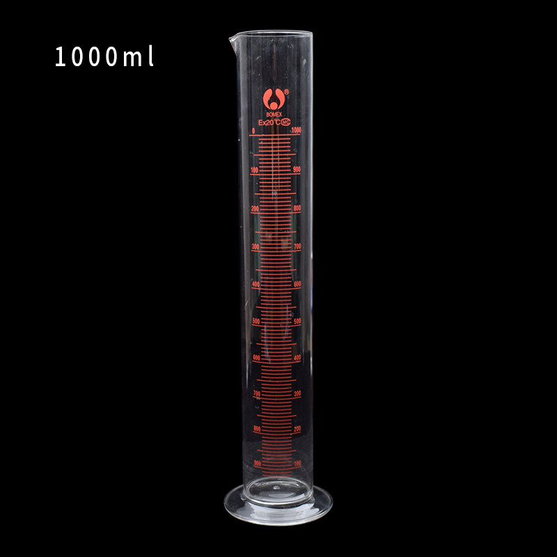 玻璃刻度量筒 直型量杯100rml250ml500ml1000ml玻璃量杯清晰包邮