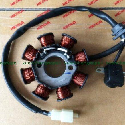 跨悦QJ125T-9E/9G/9K定子组件磁电机点火线圈(8极直流)