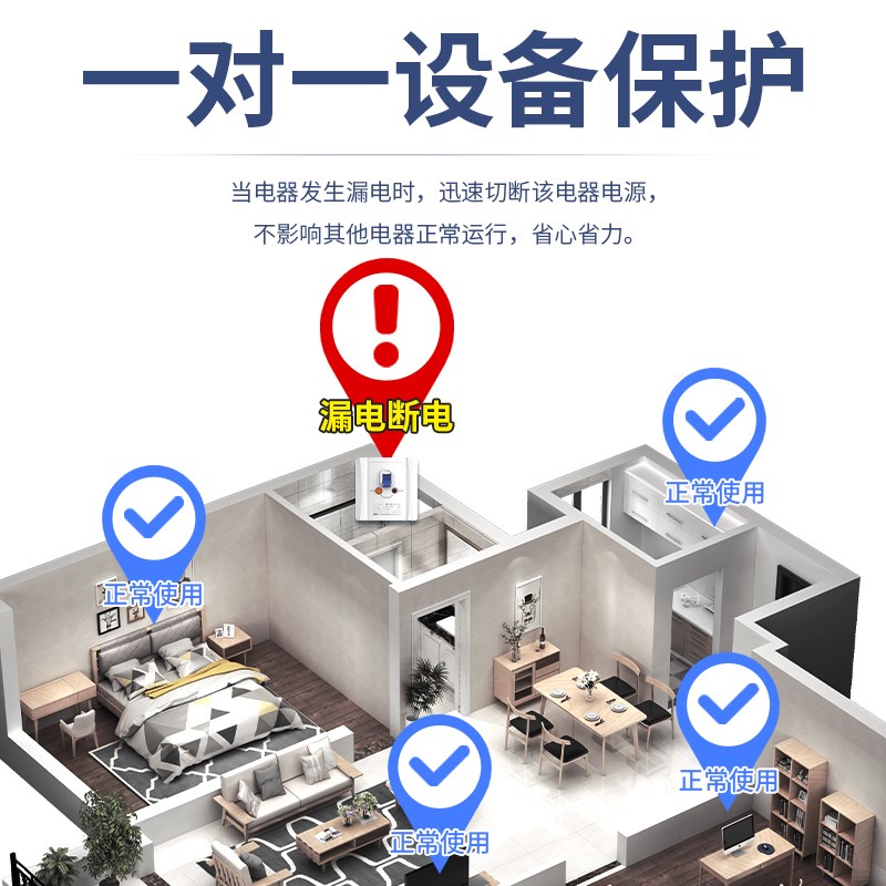 空调漏电保护器开关3P空开空气插座3匹柜机专用O86型漏保家用32a