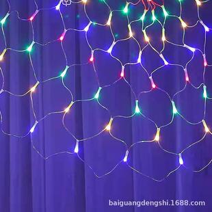 户外led孔雀灯网灯三开屏新款扇形新年彩灯节日圣诞装饰彩灯