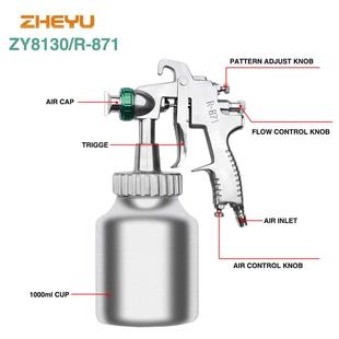 R871涂料喷枪外墙油漆乳胶漆喷枪多彩高粘度喷漆枪W871喷涂机家用