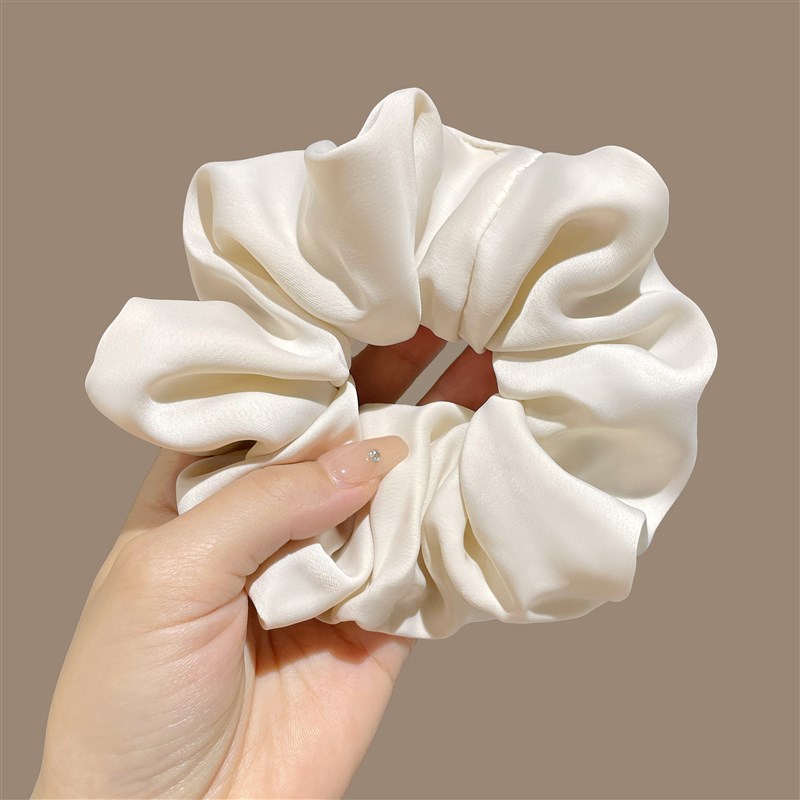 大号大肠发圈f高端缎面女扎丸子头花肥肠发圈橡皮筋皮套2024新款