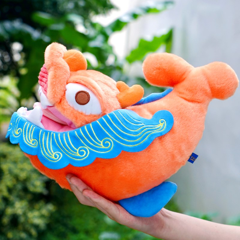 密密主文创 华严寺鸱吻毛w绒包挂可爱公仔毛绒玩偶挂件挂饰礼物