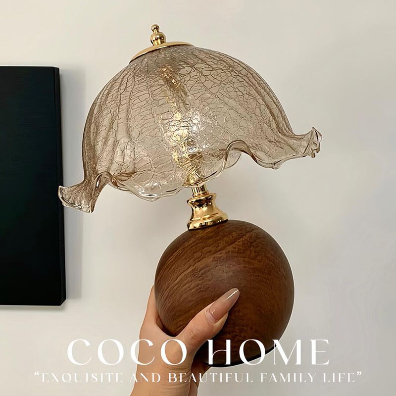 法式中古风台灯卧k室床头氛围灯轻奢高级感蘑菇灯床头柜装饰创意