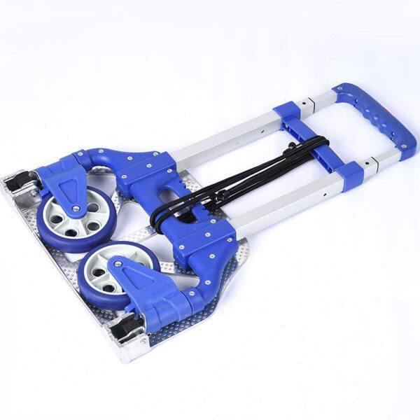 二轮手推车两轮轻便折叠家用伸缩手拉车拖车小推车拉货搬运平板车