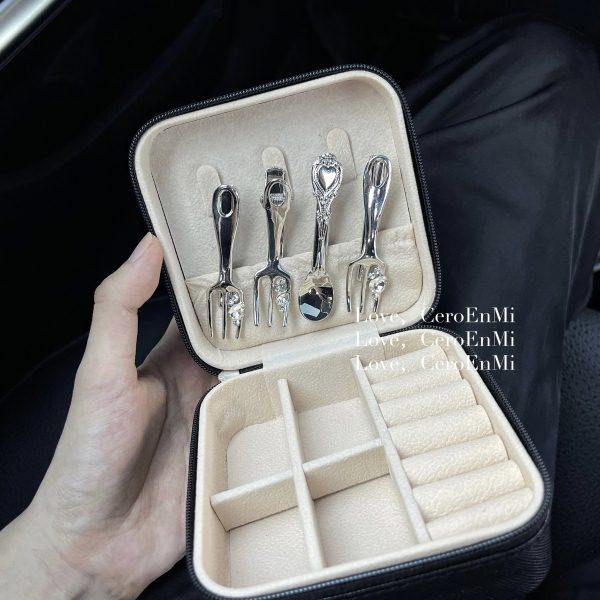 CeroEnMi 便携饰品窝轻装出行皮质首饰收纳盒,饰品/流行首饰/时尚饰品新,首饰盒,淘宝优惠券,粉丝福利购,淘宝优惠卷