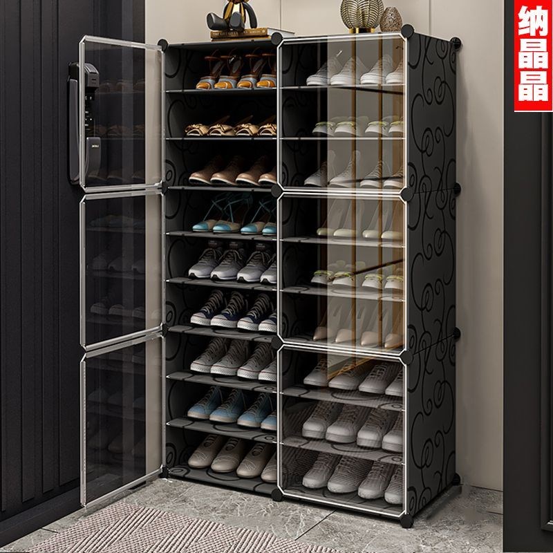 鞋架家用门口收纳多层室内好看2z023新款透明鞋盒防尘宿舍简易鞋
