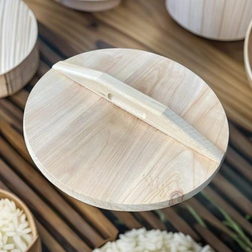 实木手工杉木炒锅盖家用大小锅盖蒸笼木质铁锅盖木头圆形水缸盖