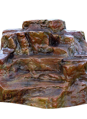 奇石玻璃纤维仿真石头人造景观石空心摆件户外假岩石草坪井盖装饰