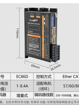 EtherCAT RS485 CANOpen总线闭环步进驱动器28 42 57 86 110电机