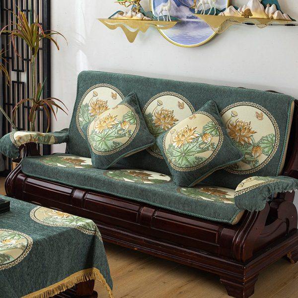 实木红木质沙发垫带靠背连体加厚中式四季防滑定做春秋椅海绵坐垫