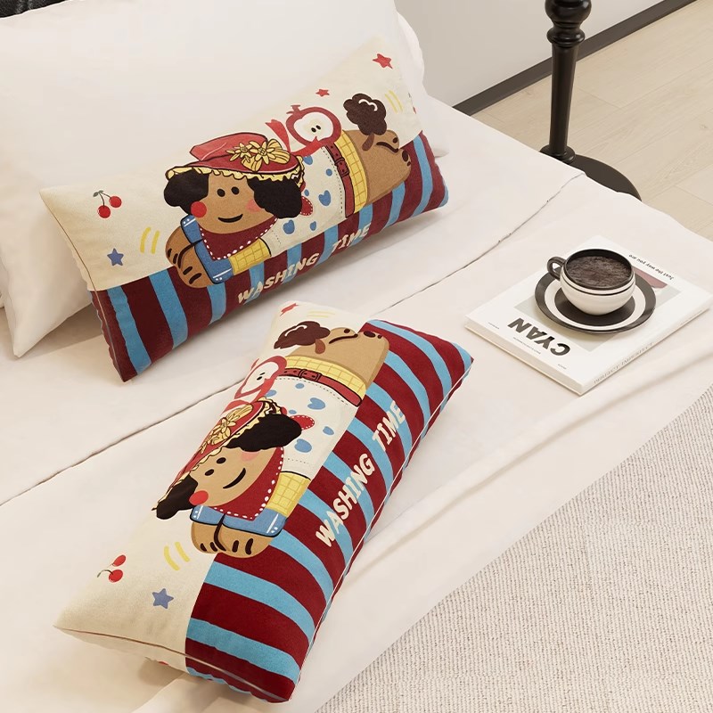 多巴胺长条抱枕套车载抱枕客厅沙发枕头睡觉靠枕卡U通学生午睡腰