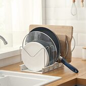 锅盖架免打孔厨房带接水坐式 台面放锅置物架锅具收纳架放锅盖神器