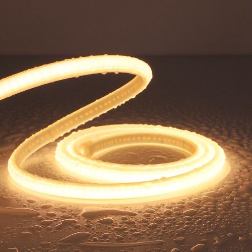 110v伏led灯带自粘COB插电款带开关卧室床头长条超亮氛围软灯条