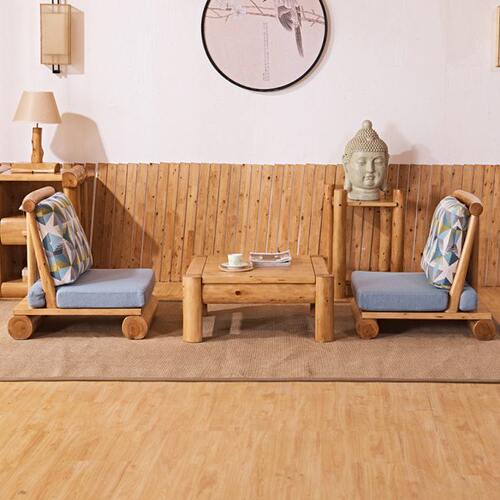 新中式全实木榻榻米沙发简约休闲沙发茶几组合飘窗民宿茶台家具