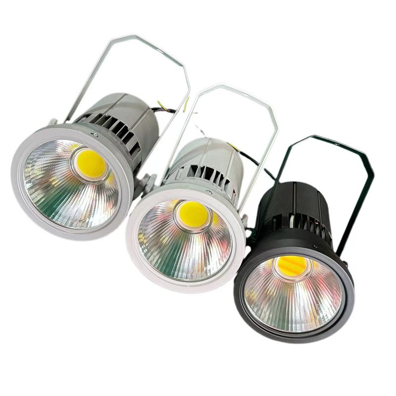 LED150W展览展示大炮射灯车展展厅灯金卤灯大白灯三色变展会射灯