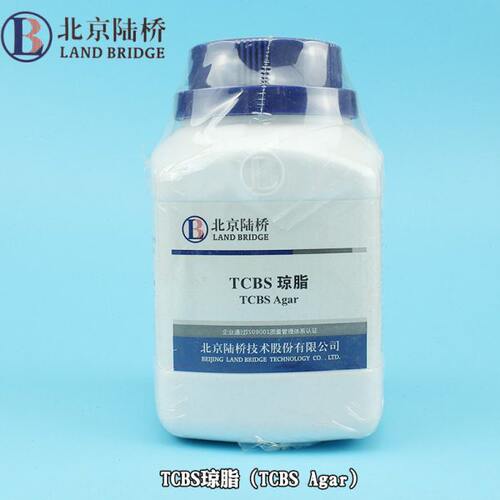北京陆桥 细菌微生物培养基TCBS琼脂250g瓶装粉末水产弧菌快速检