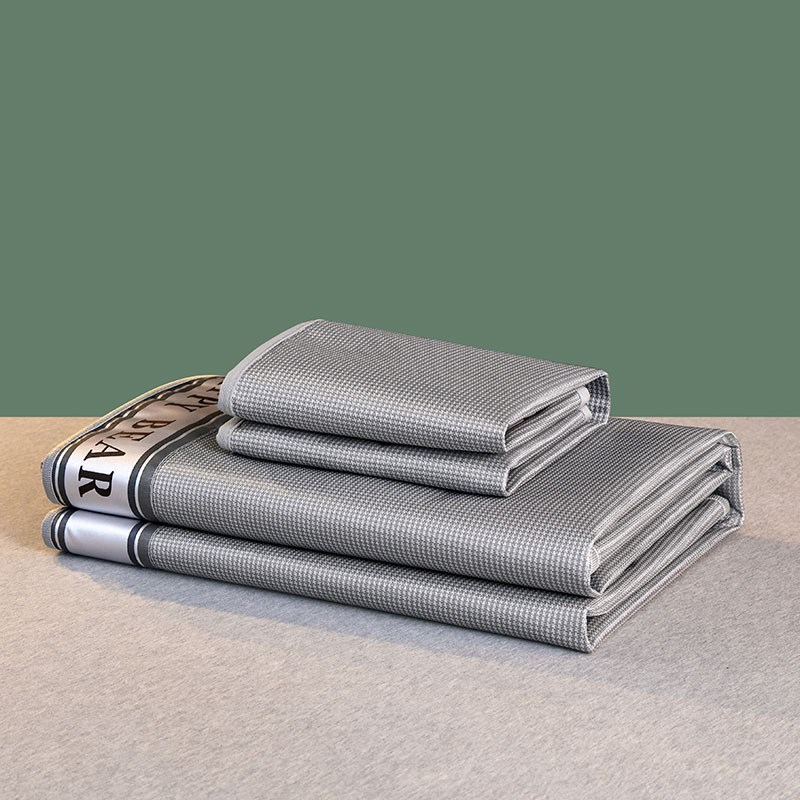 A类冰丝席三件套空调凉席宿舍夏天两件套可水洗可机洗折叠软席子