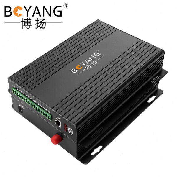 博扬 开关量光端机4路双向开关量+1路网络转光纤红外对射BY-Ff4E1