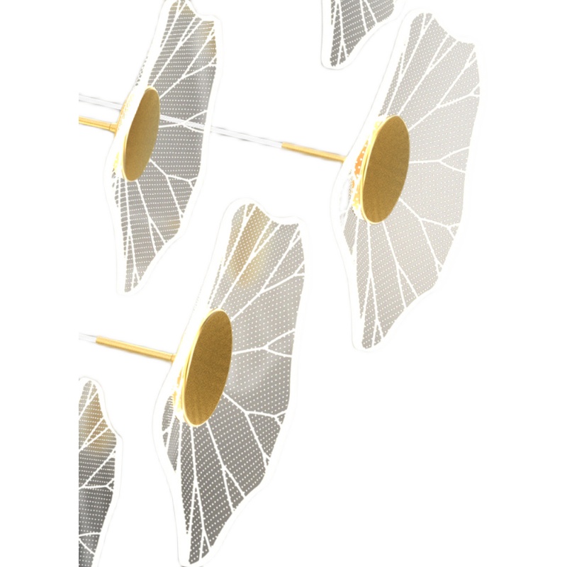 LED现代简约前台吊灯长条荷叶餐厅灯办公室吧台创意个性艺术吊灯