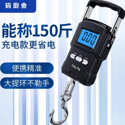 德国高精度手提电子秤小型快递称便携式家用钩商用吊勾弹簧称鱼器