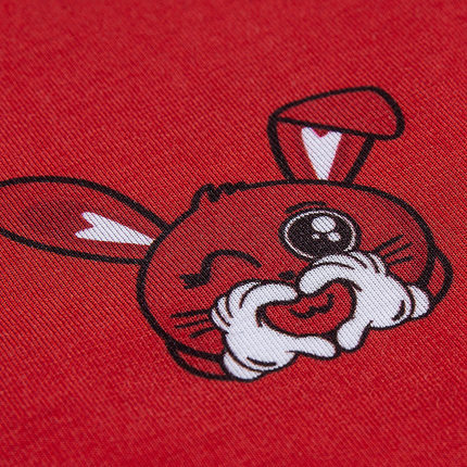 TP内裤情侣女新年卡通兔尾巴本命年红内裤三角裤中腰柔软结婚礼物