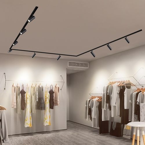 磁吸轨道灯led射灯店铺商用20w30瓦高显色超亮圆形聚光导轨射灯