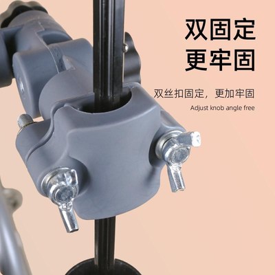 美术生写生小推车配件户外绘画椅雨伞固定夹子通用万向连接器伞架