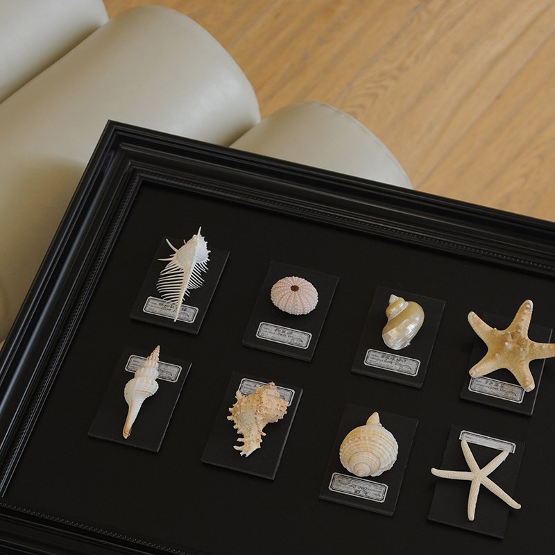 中古风电表箱装饰画2024新款高级感立体贝壳磁吸配电箱遮挡装饰画