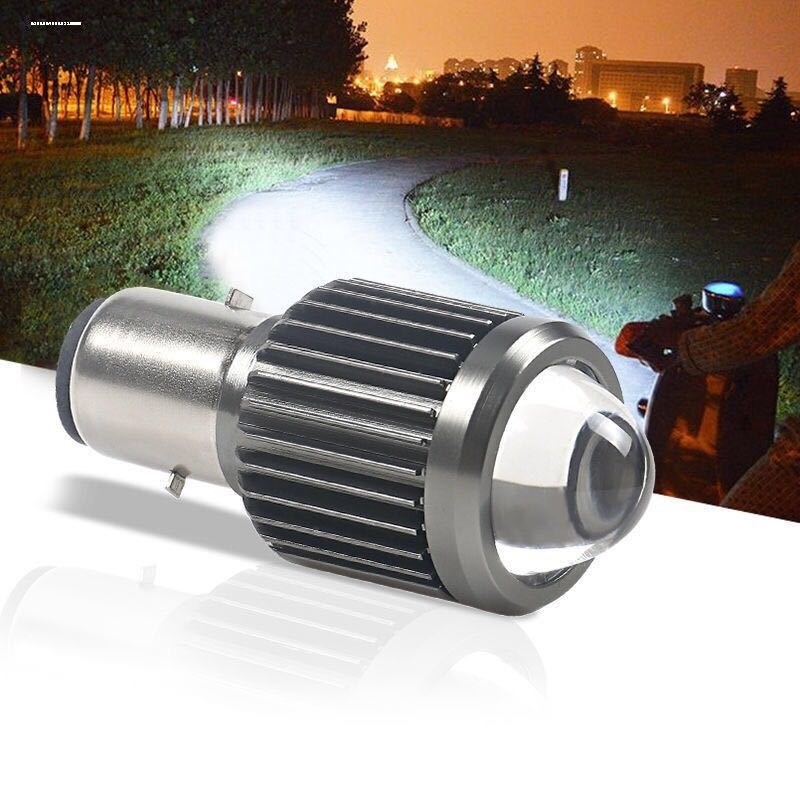 电动车大灯LED灯芯配件12v72v电瓶三轮车大灯灯板内置LED灯泡改装