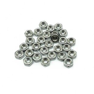 100pcs M2.6 Steel M2.5 M1.6 DIN934 Nuts Hex Stainless 304
