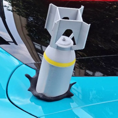 3D印战争雷霆游戏周边载具挂件飞弹未爆航弹超强磁吸汽车装饰摆件