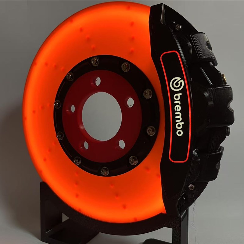 布雷博卡钳logo刹车盘灯箱LED氛围充电桌面壁挂夜灯摆件氛围灯