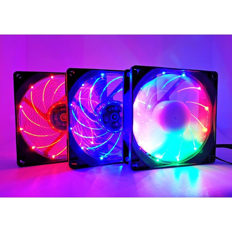 冰曼 静音9CM发光台式电脑机箱风扇9025CPU散热器风扇4针温控调速