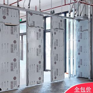 3多功能会议室吊轨活动隔断无地轨可固定可隔音空间根据需要分割