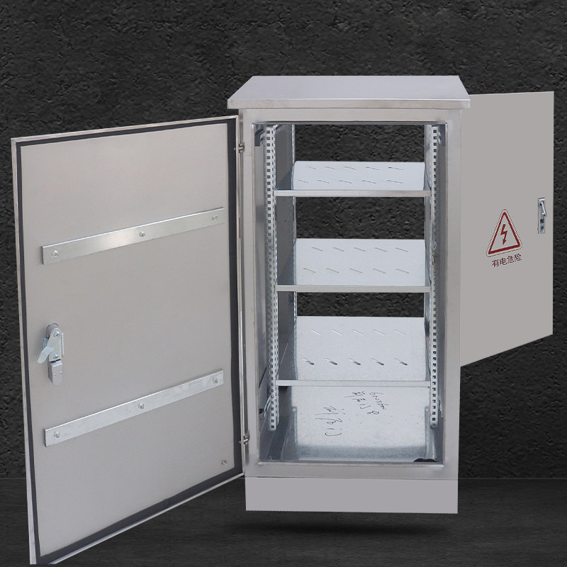 户外防水不锈钢配电箱网络机柜室外防雨监控箱设备交换机弱电柜