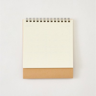 无印良品 MUJI 白卡纸 日历 小日历台历挂历2026年记事本新款创意