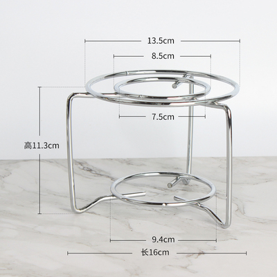 圆形咖啡壶瓦斯炉架金属摩卡壶炉架登山瓦斯炉配件酒精灯支架炉架