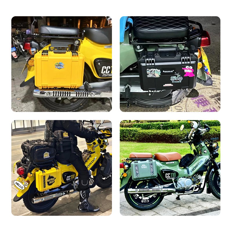 适用本田幼兽CC110改装摩旅越野改装边箱挂板侧边包油箱战术边架